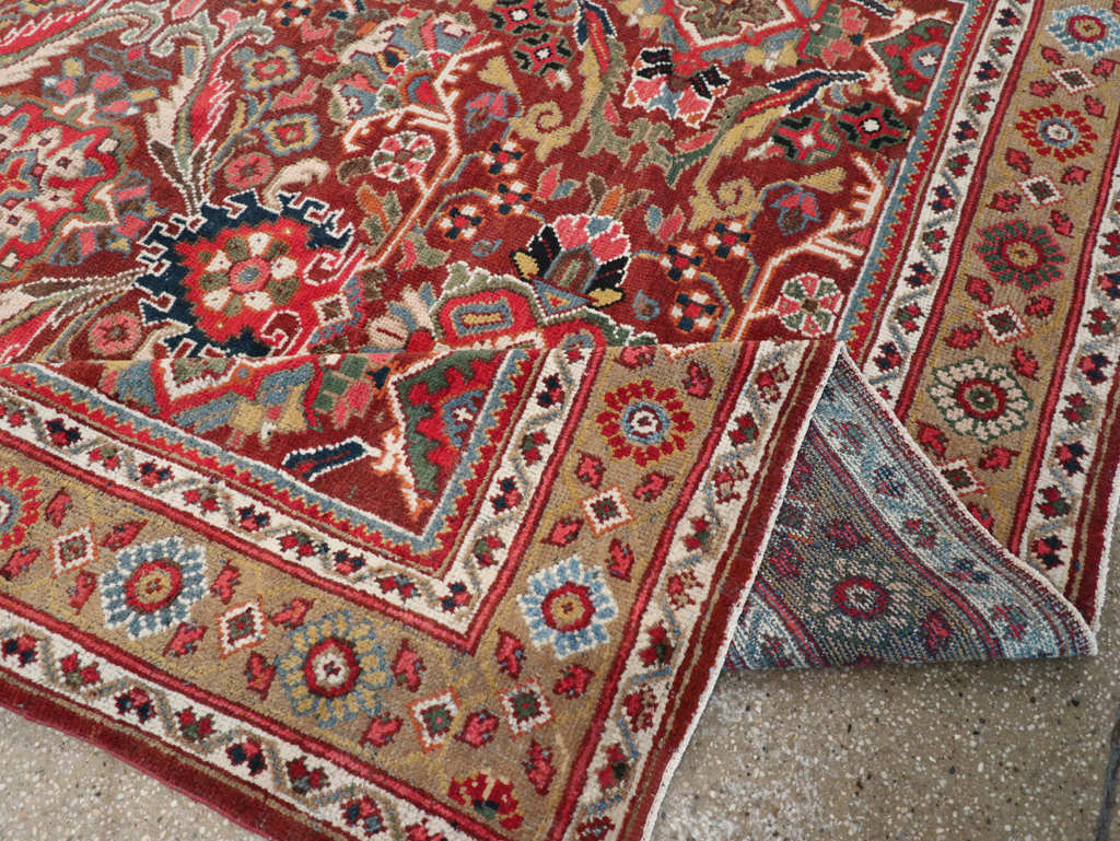 Vintage Persian Mahal Carpet, No.18222 - Galerie Shabab