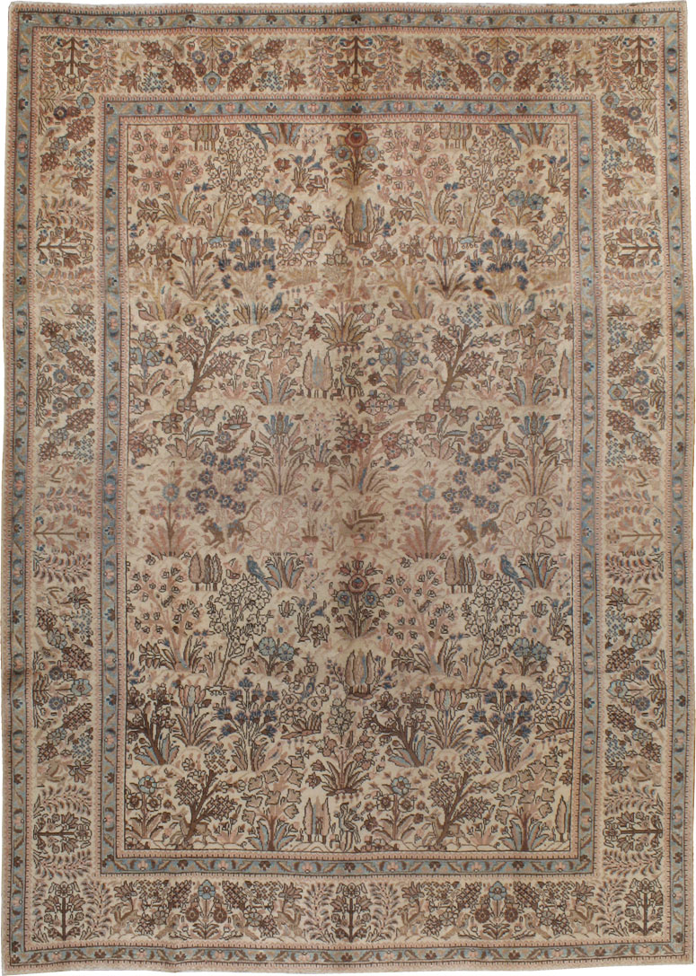 Vintage Persian Tabriz Carpet, No.18224 - Galerie Shabab