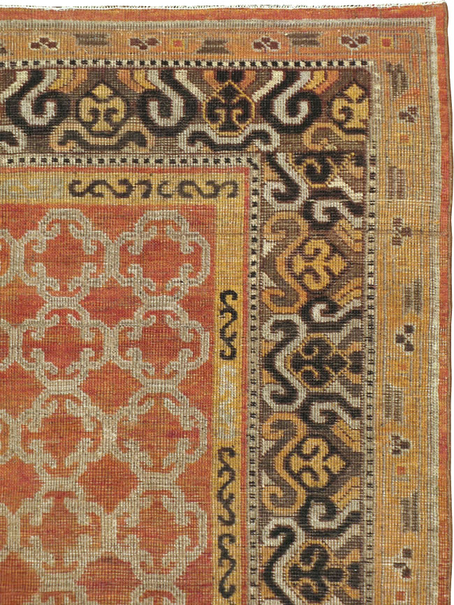 Vintage East Turkestan Khotan Carpet, No.18229 - Galerie Shabab