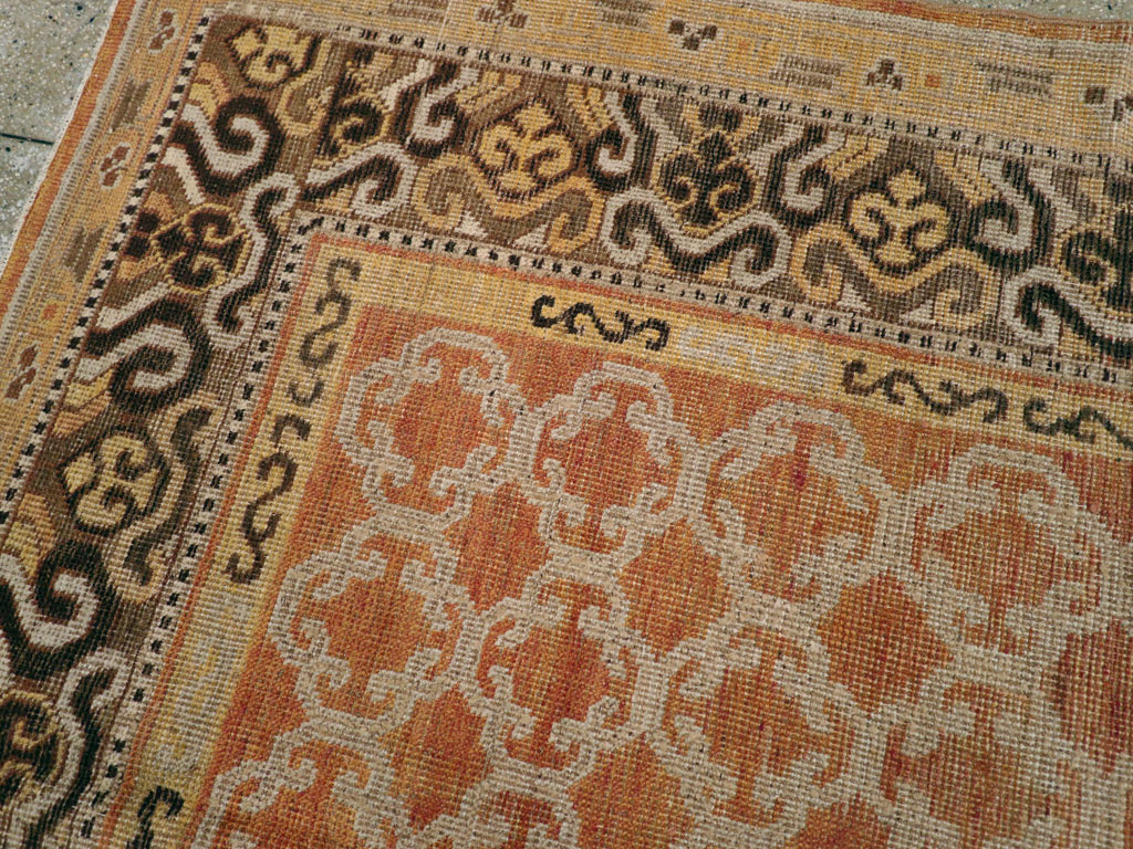 Vintage East Turkestan Khotan Carpet, No.18229 - Galerie Shabab