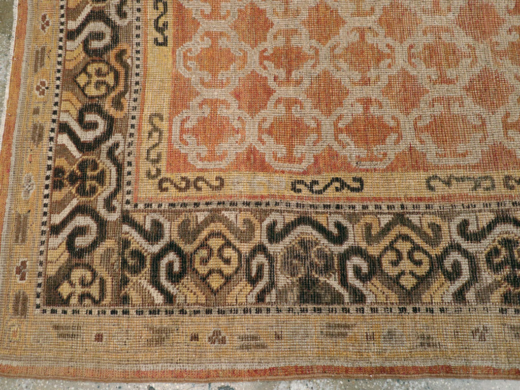 Vintage East Turkestan Khotan Carpet, No.18229 - Galerie Shabab