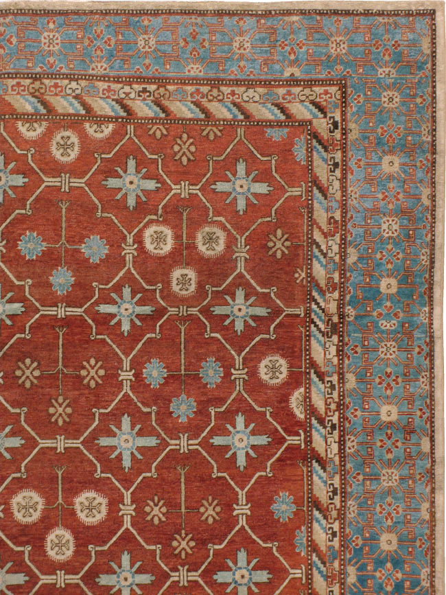 Vintage East Turkestan Khotan Carpet, No.18232 - Galerie Shabab