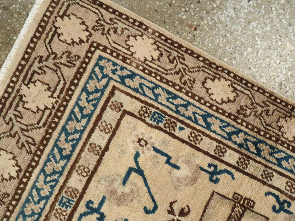 Antique East Turkestan Khotan Square Rug (Pair: 2 of 2), No.18246 - Galerie Shabab