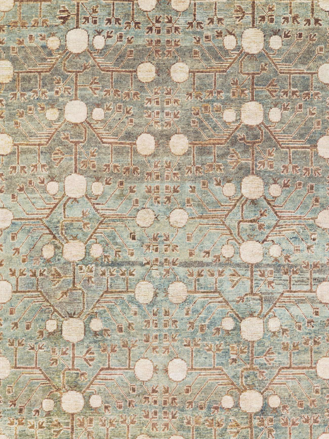 Antique East Turkestan Khotan Carpet, No.18249 - Galerie Shabab