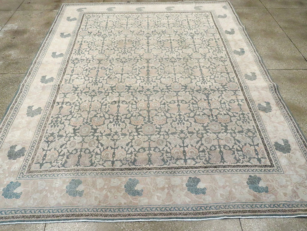 Vintage Persian Tabriz Carpet, No.18251 - Galerie Shabab