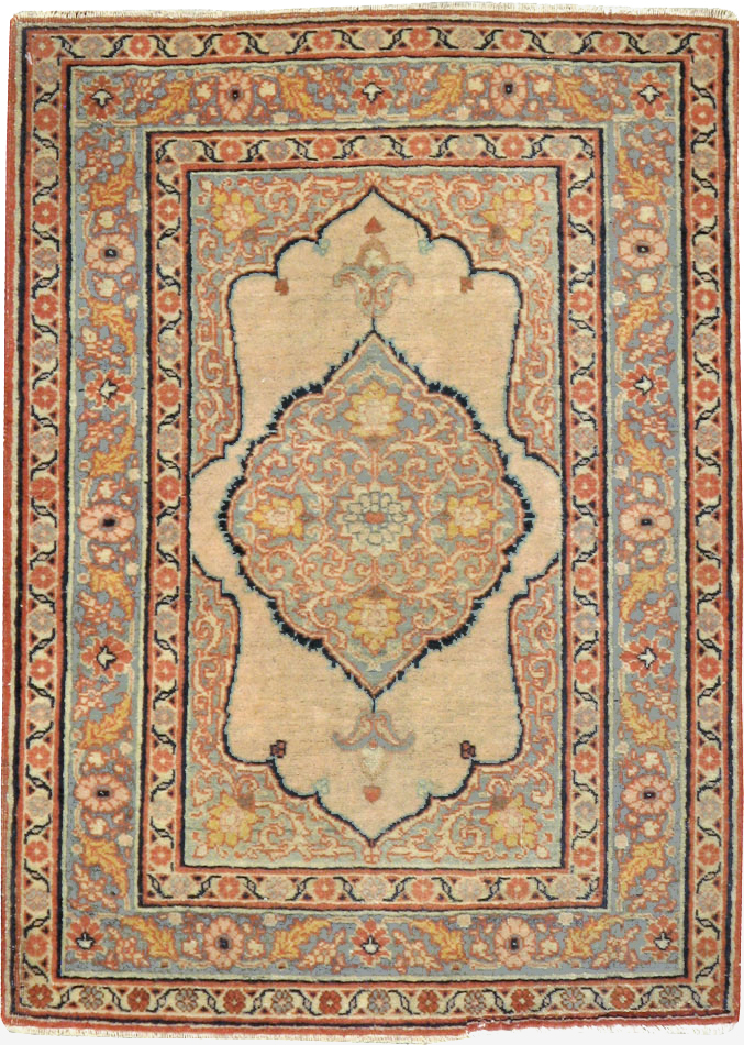 Antique Persian Tabriz Hagi Jalili Rug (Pair: 1 of 2), No.18254 - Galerie Shabab
