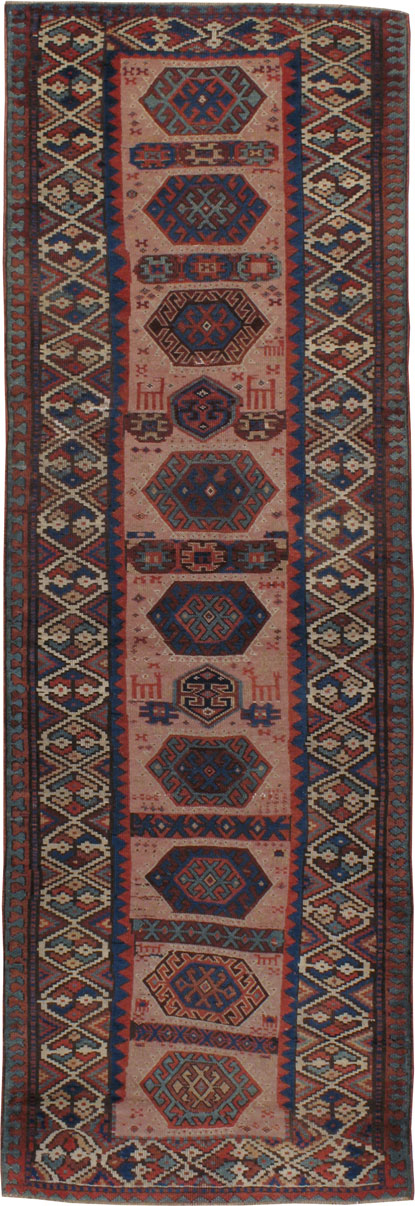 Antique Kazak Runner, No.18265 - Galerie Shabab