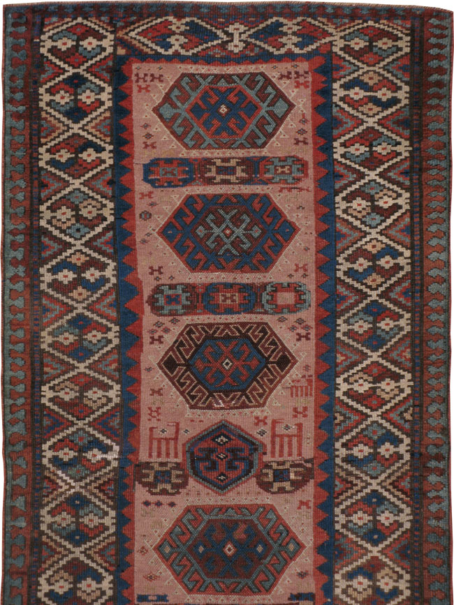 Antique Kazak Runner, No.18265 - Galerie Shabab