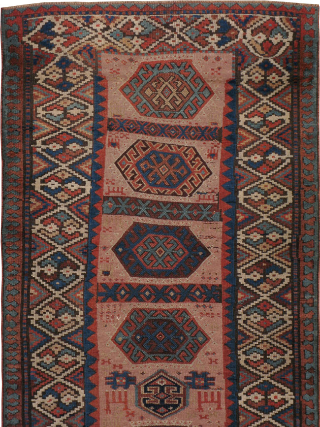 Antique Kazak Runner, No.18265 - Galerie Shabab