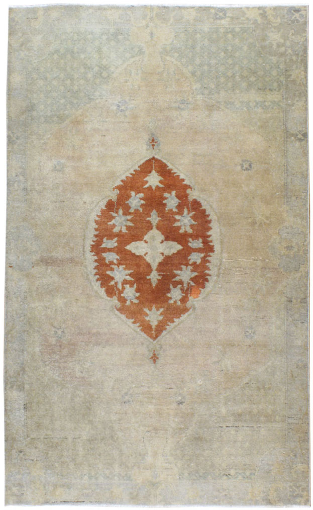 Vintage Turkish Oushak Rug, No.18266 - Galerie Shabab