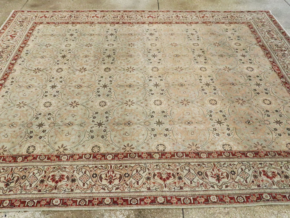 Antique Persian Tabriz Carpet, No.18267 - Galerie Shabab