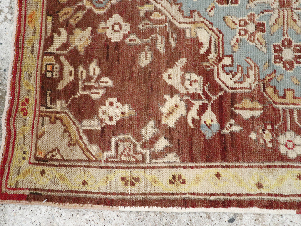 Vintage Turkish Oushak Rug, No.18329 - Galerie Shabab