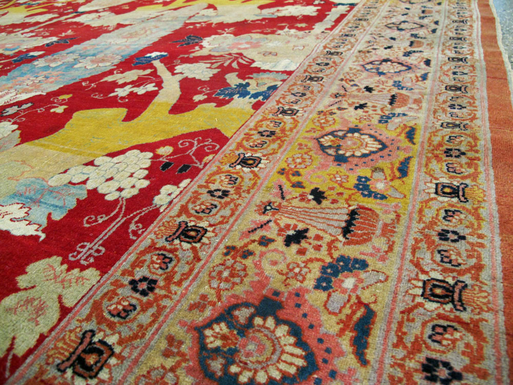 Antique Persian Tabriz Haji Jalili Carpet, No.18348 - Galerie Shabab