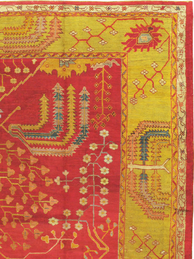 Antique Turkish Oushak Carpet, No.18352 - Galerie Shabab