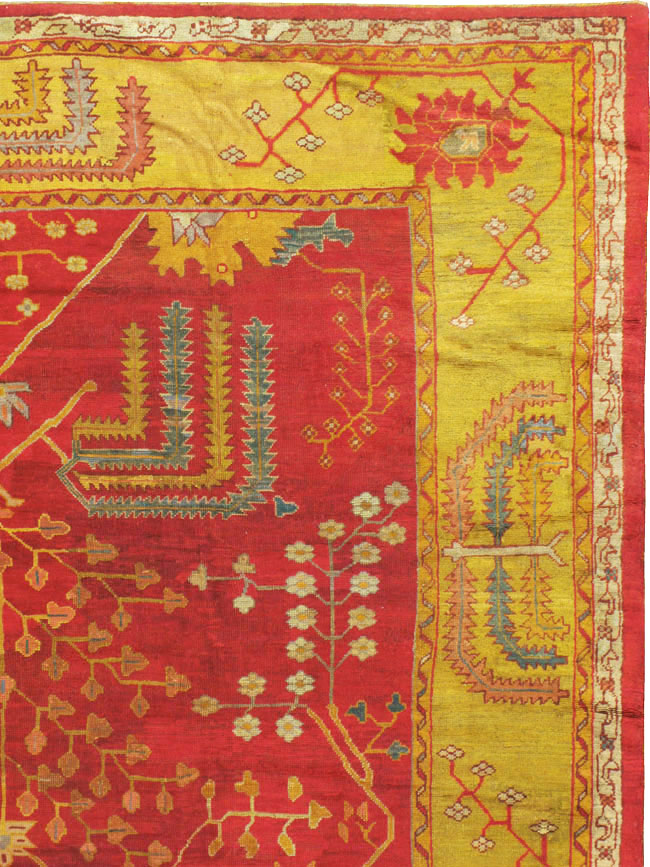 Antique Turkish Oushak Carpet, No.18352 - Galerie Shabab