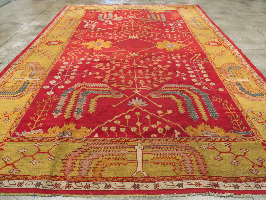 Antique Turkish Oushak Carpet, No.18352 - Galerie Shabab