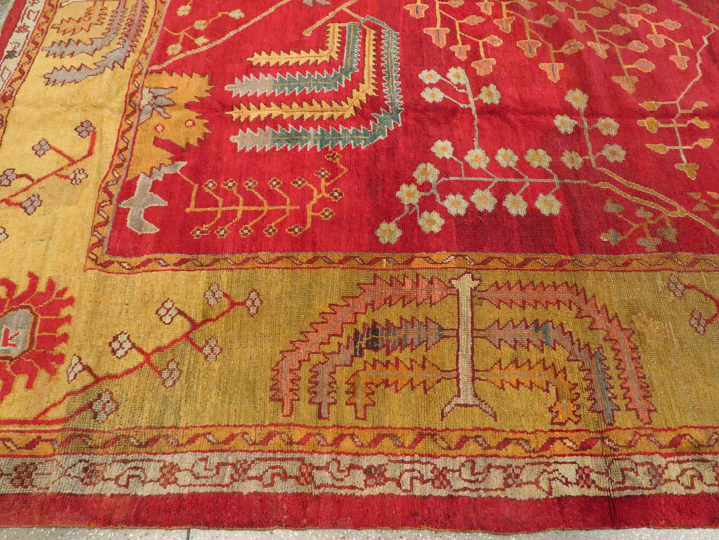 Antique Turkish Oushak Carpet, No.18352 - Galerie Shabab