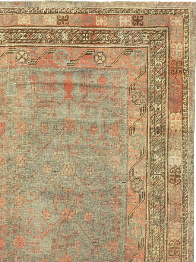 Vintage East Turkestan Khotan Carpet, No.18358 - Galerie Shabab