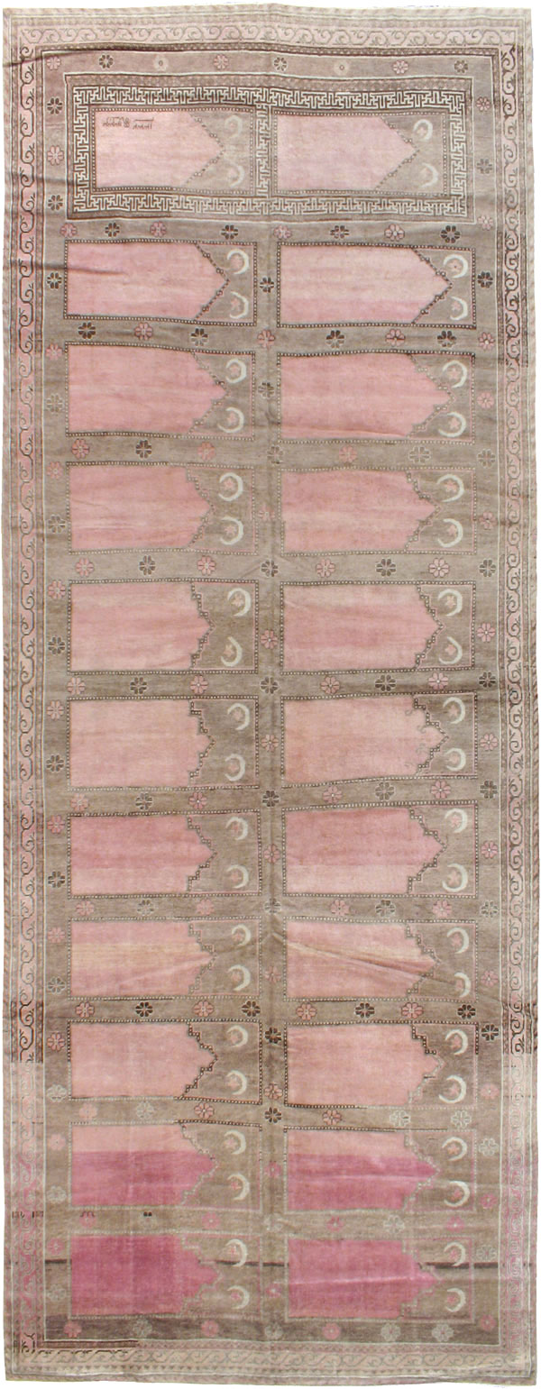 Antique East Turkestan Khotan Saph Carpet, No.18360 - Galerie Shabab