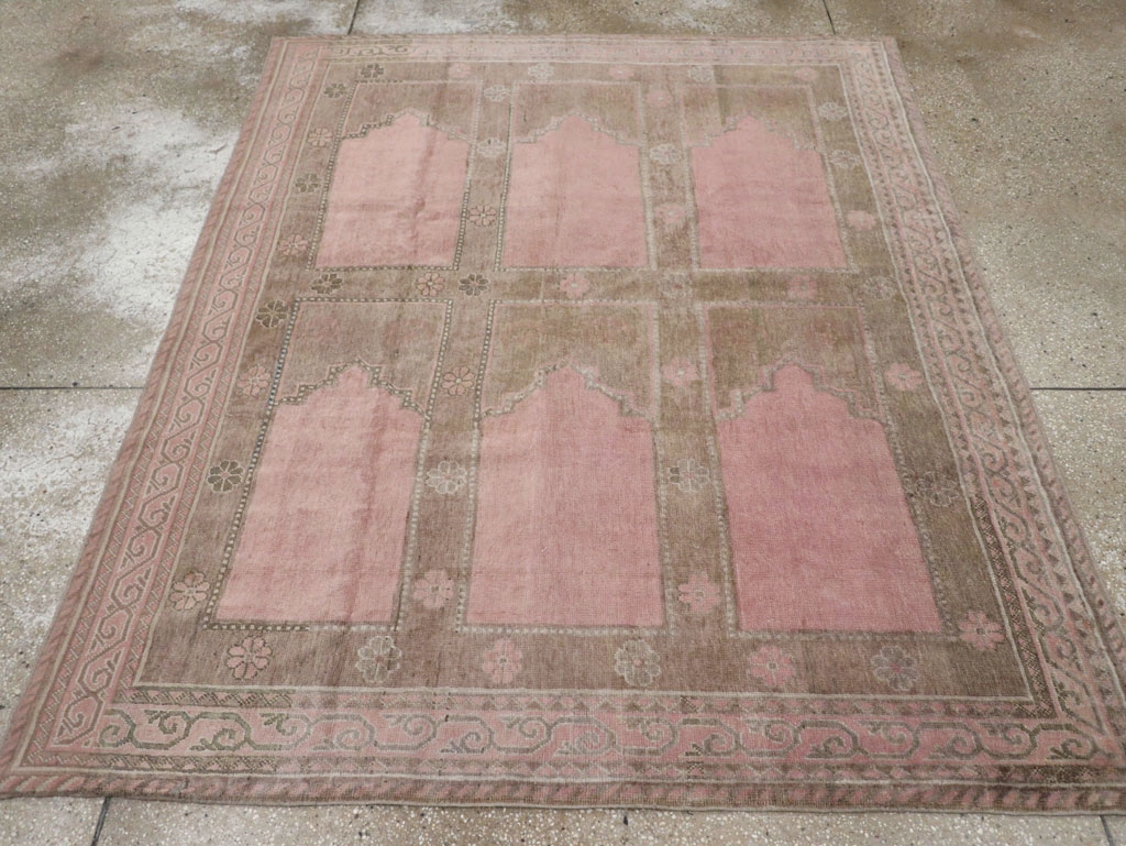 Vintage East Turkestan Khotan Accent Carpet, No.18360 - Galerie Shabab