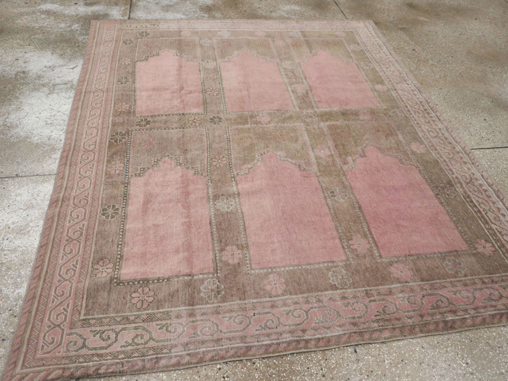 Vintage East Turkestan Khotan Accent Carpet, No.18360 - Galerie Shabab
