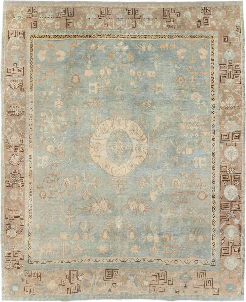 Antique East Turkestan Khotan Accent Rug, No.18362 - Galerie Shabab
