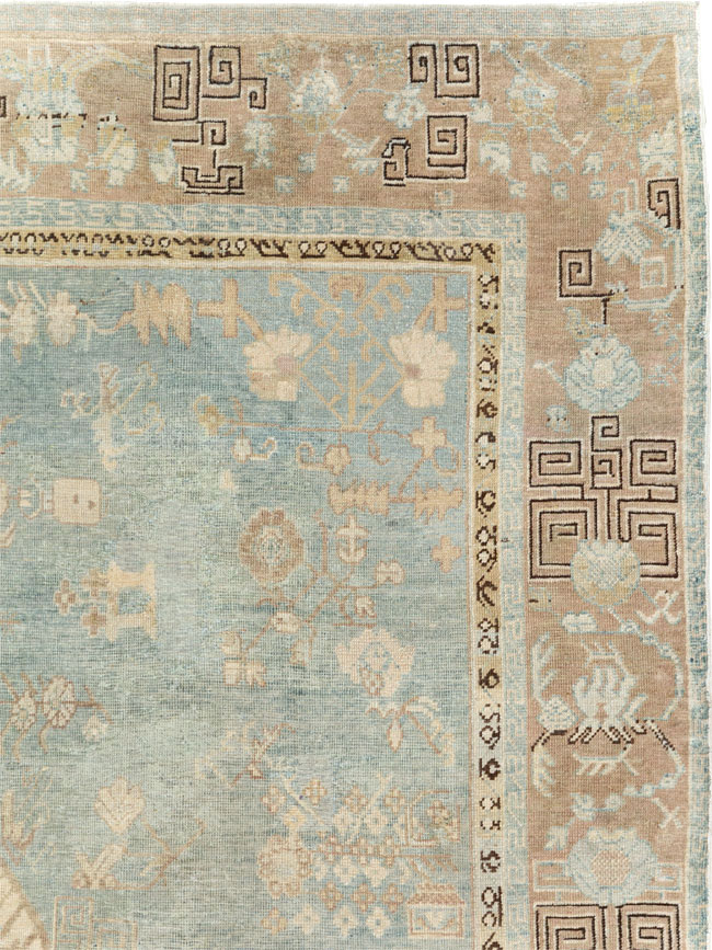 Antique East Turkestan Khotan Accent Rug, No.18362 - Galerie Shabab