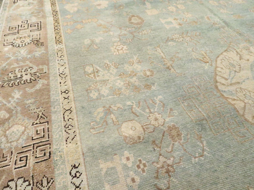 Antique East Turkestan Khotan Accent Rug, No.18362 - Galerie Shabab
