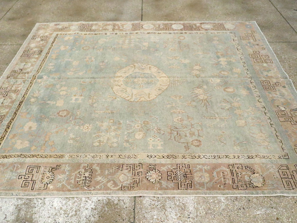 Antique East Turkestan Khotan Accent Rug, No.18362 - Galerie Shabab