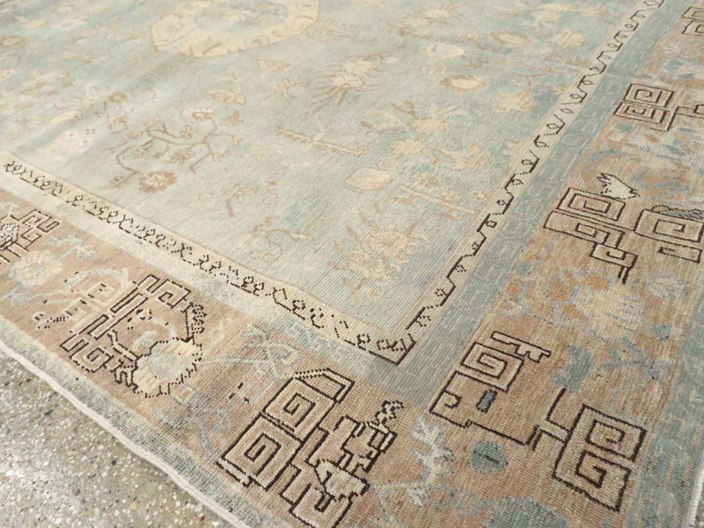Antique East Turkestan Khotan Accent Rug, No.18362 - Galerie Shabab
