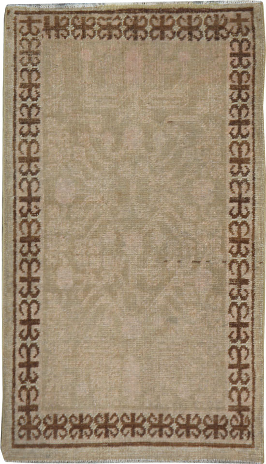 Vintage East Turkestan Khotan Rug, No.18363 - Galerie Shabab