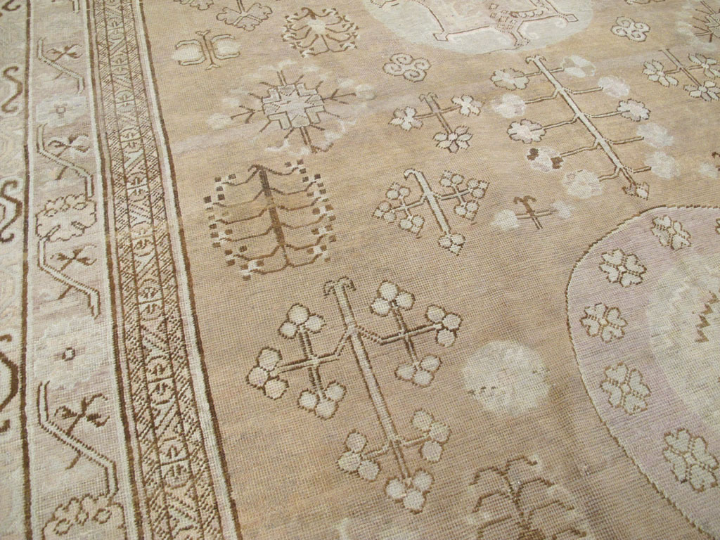 Antique East Turkestan Khotan Carpet, No.18367 - Galerie Shabab