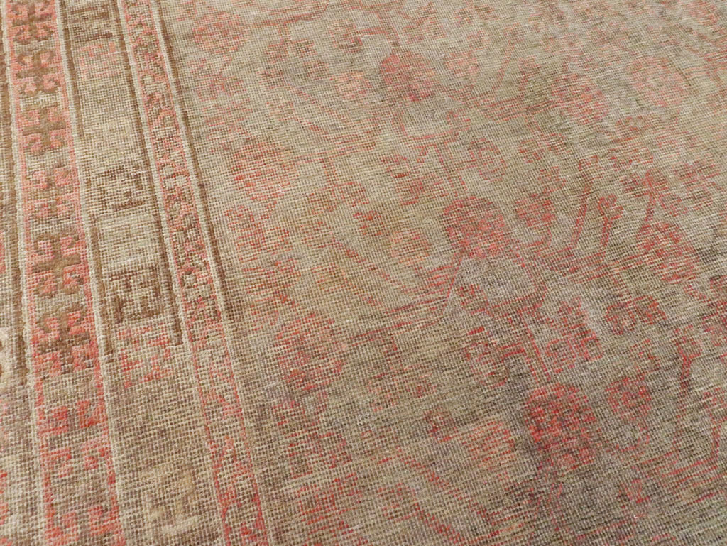 Vintage East Turkestan Khotan Gallery Carpet, No.18374 - Galerie Shabab