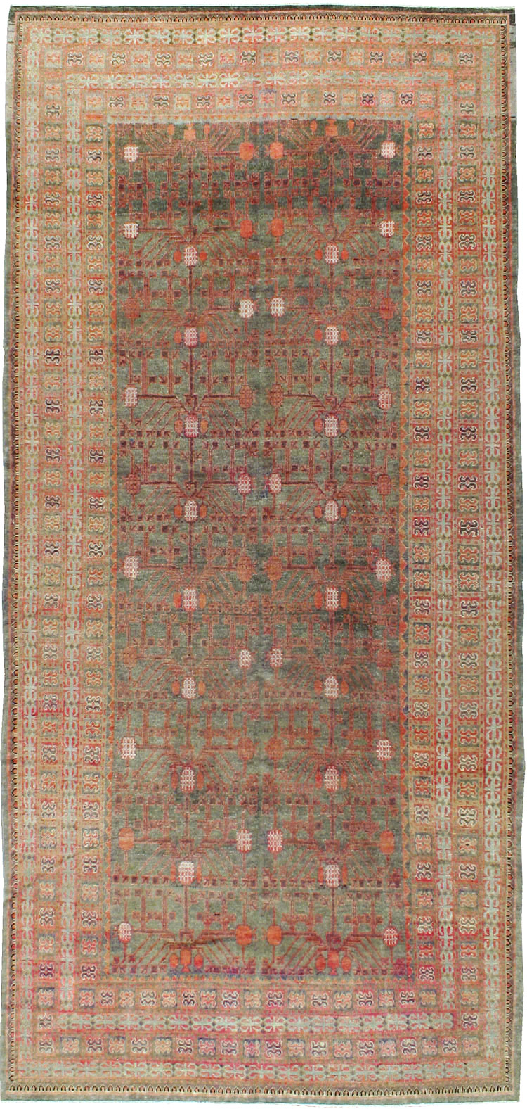 Antique East Turkestan Khotan Carpet, No.18377 - Galerie Shabab