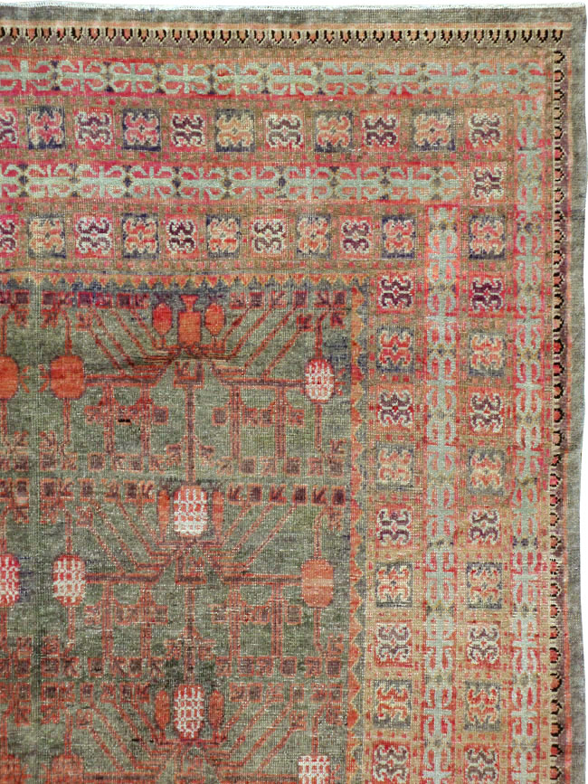 Antique East Turkestan Khotan Carpet, No.18377 - Galerie Shabab