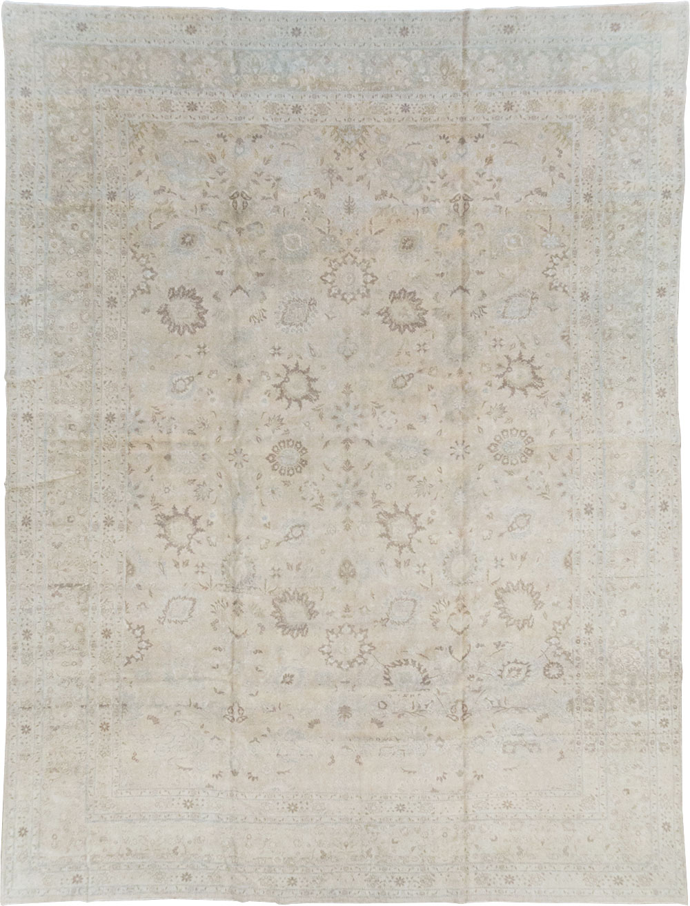 Vintage Persian Tabriz Large Room Size Carpet, No.18381 - Galerie Shabab