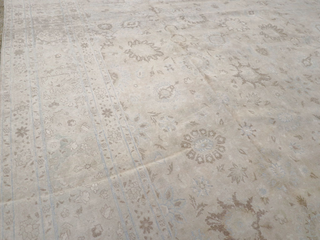 Vintage Persian Tabriz Large Room Size Carpet, No.18381 - Galerie Shabab