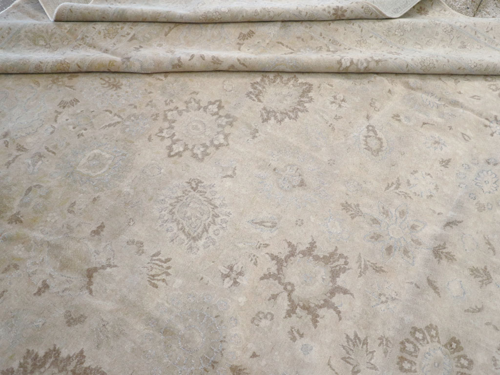 Vintage Persian Tabriz Large Room Size Carpet, No.18381 - Galerie Shabab