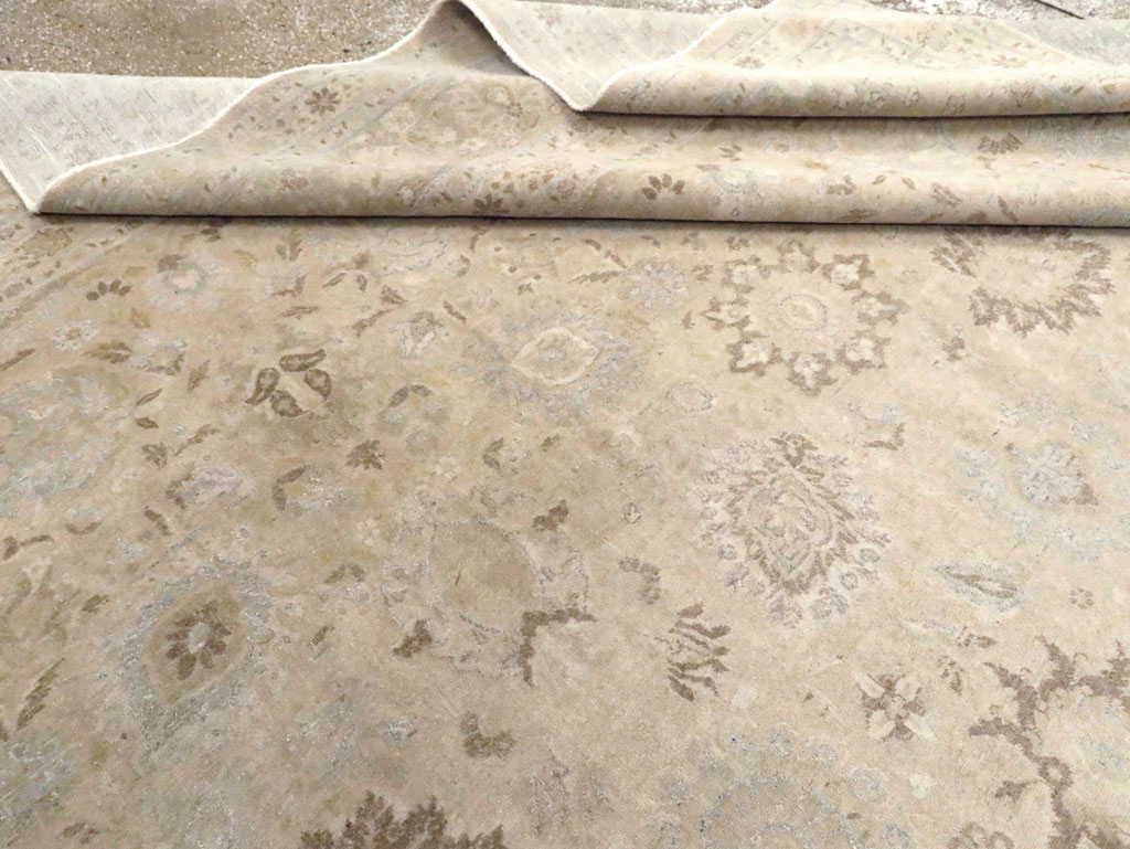 Vintage Persian Tabriz Large Room Size Carpet, No.18381 - Galerie Shabab