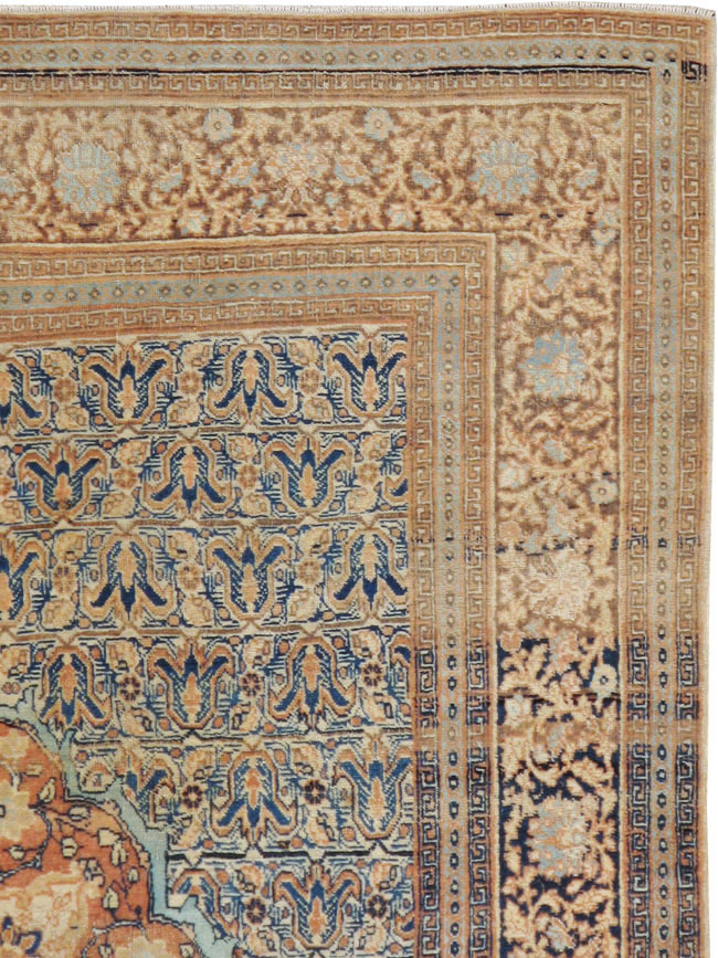 Antique Persian Tabriz Hagi Jalili Rug, No.18384 - Galerie Shabab