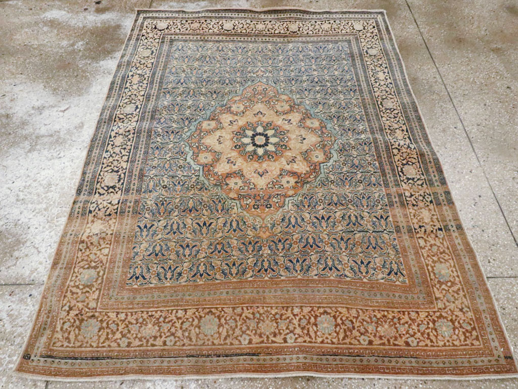 Antique Persian Tabriz Hagi Jalili Rug, No.18384 - Galerie Shabab