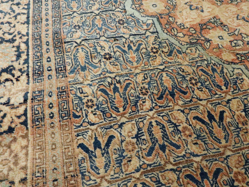 Antique Persian Tabriz Hagi Jalili Rug, No.18384 - Galerie Shabab
