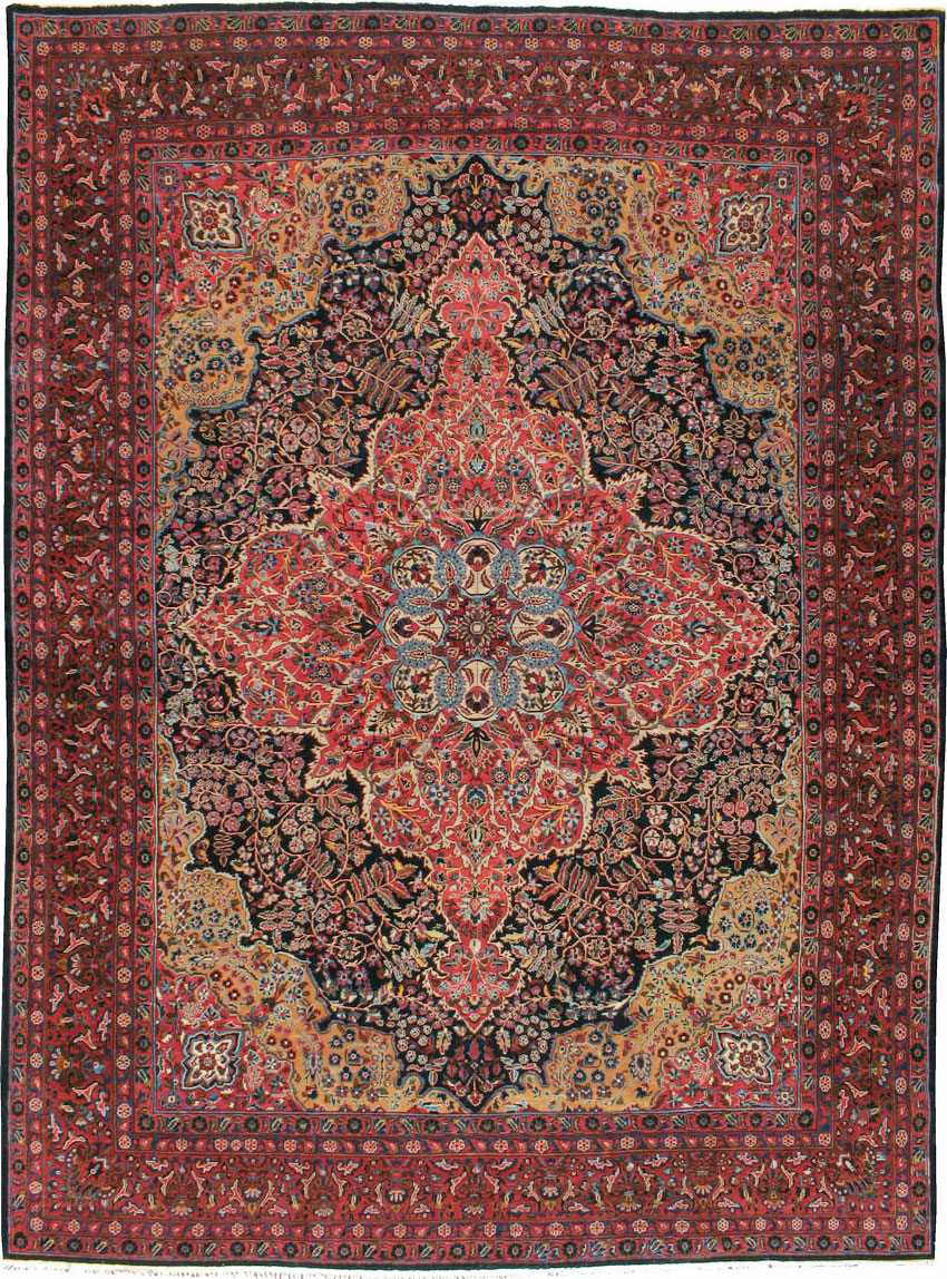 Antique Persian Sarouk Carpet, No.18387 - Galerie Shabab