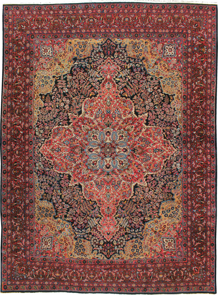 Antique Persian Sarouk Carpet, No.18387 - Galerie Shabab