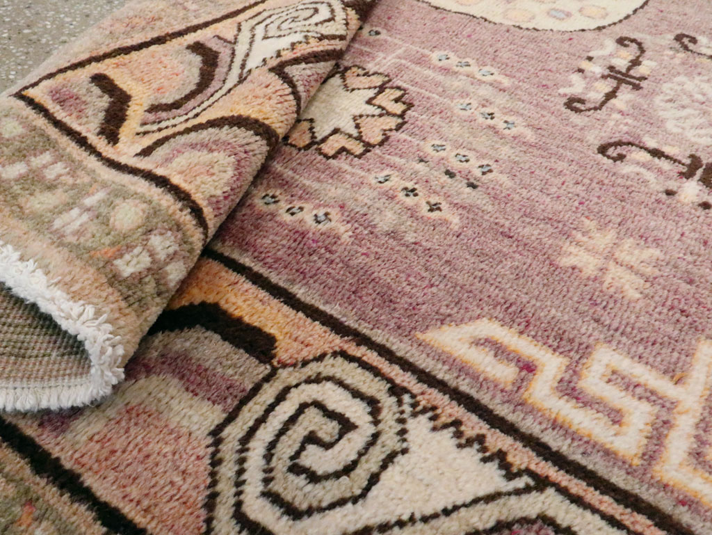 Antique East Turkestan Khotan Square Rug, No.18401 - Galerie Shabab