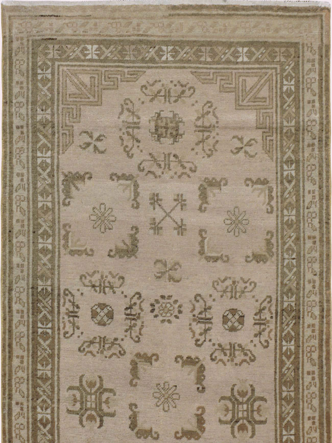 Vintage East Turkestan Khotan Runner, No.18419 - Galerie Shabab