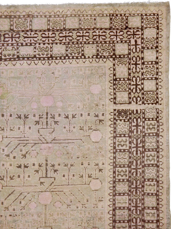 Vintage East Turkestan Khotan Carpet, No.18426 - Galerie Shabab