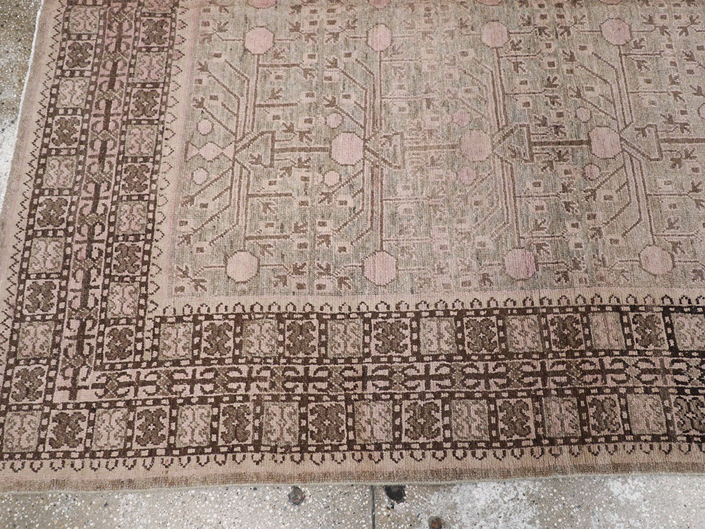 Vintage East Turkestan Khotan Carpet, No.18426 - Galerie Shabab