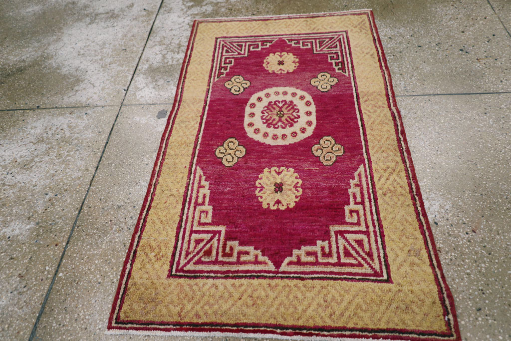 Antique East Turkestan Khotan Rug, No.18429 - Galerie Shabab