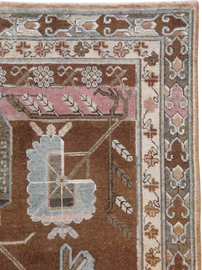 Antique Khotan Carpet, No.18430 - Galerie Shabab
